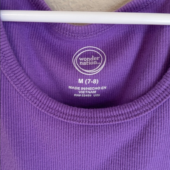 ❄️Wonder Nation Purple Ribbed Tank❄️ - Picture 4 of 7